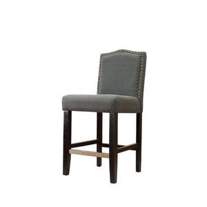 lot 35089 image: Best Master Furniture Upholstered 24 Inch Seat Height Bar Chair (Set of 2)- Retail$219.99