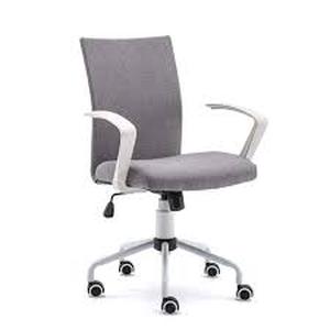 lot 35014 image: office desk chair with arm grey and white