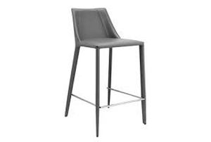 lot 35050 image: cholesterol extra high back 26in counter stool set of 2 grey