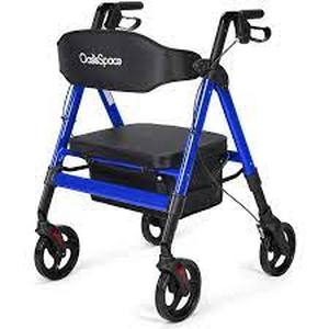 lot 35086 image: oasisspace rollator walker blue