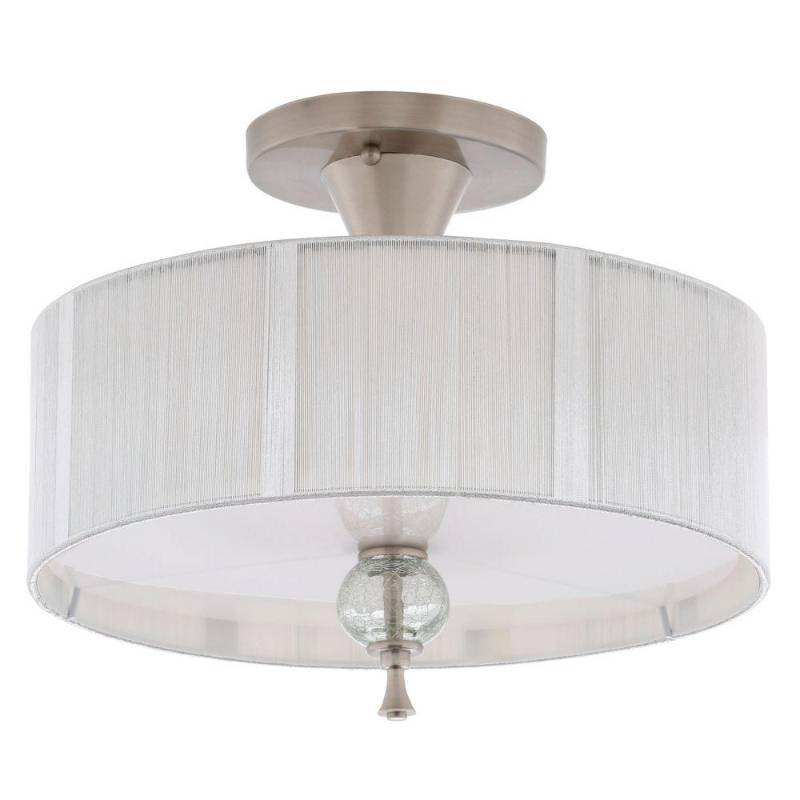 lot 2329 image: World Imports 3 Light Semi Flush Mount Fixture