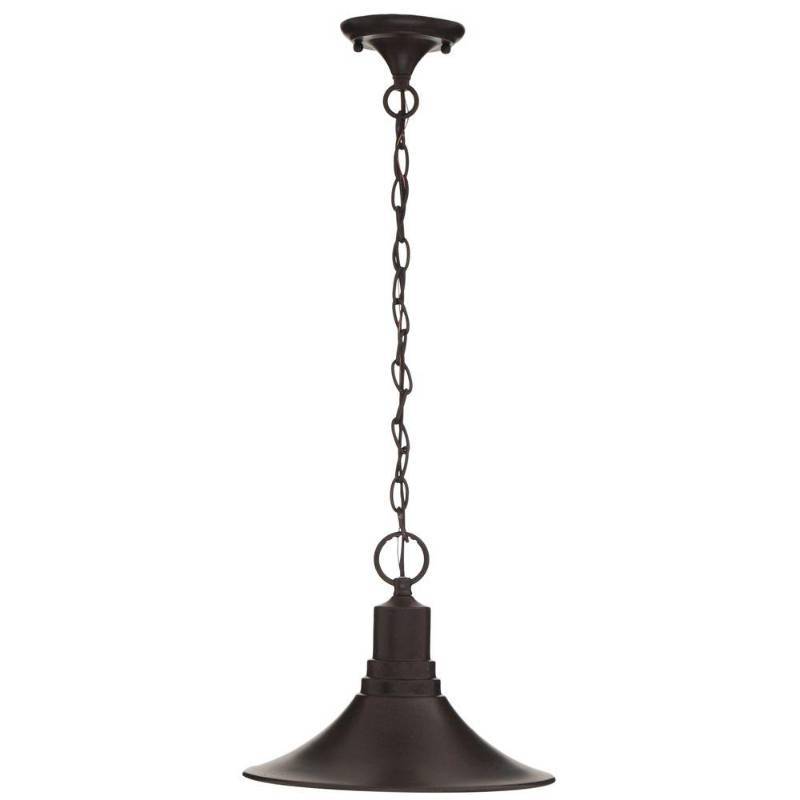 lot 2372 image: World Imports Hanging Outdoor Bronze Pendant Light