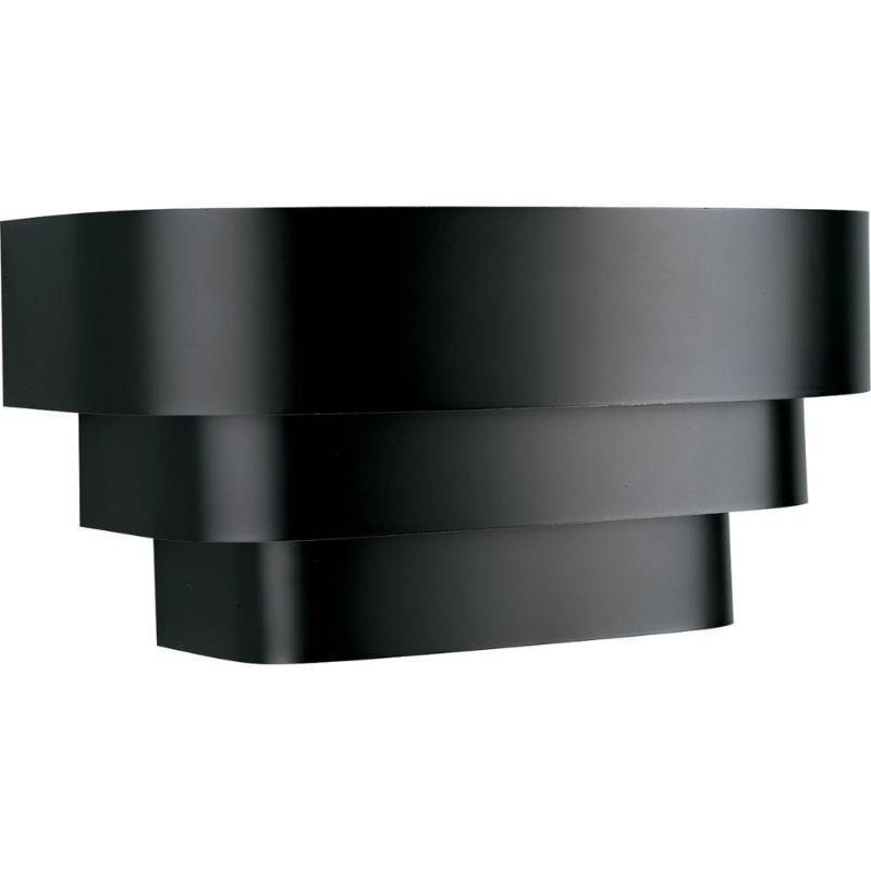 lot 2398 image: Progress Lighting Black Wall Scone