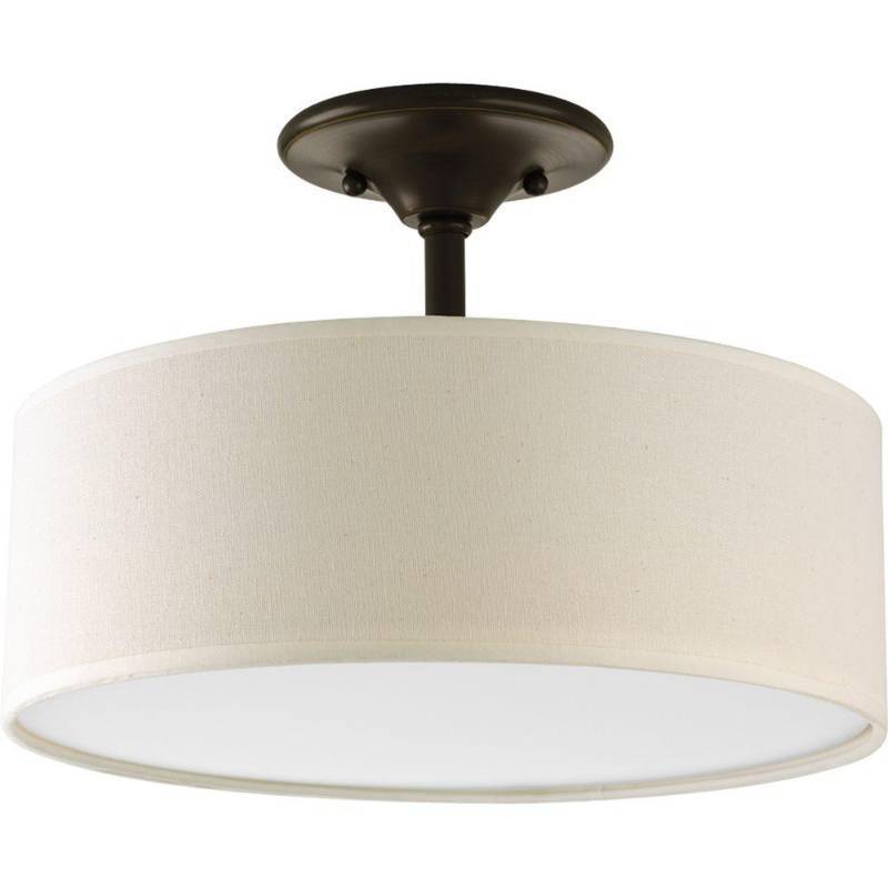 lot 2428 image: Progress Lighting Semi Flush Mount Fixture