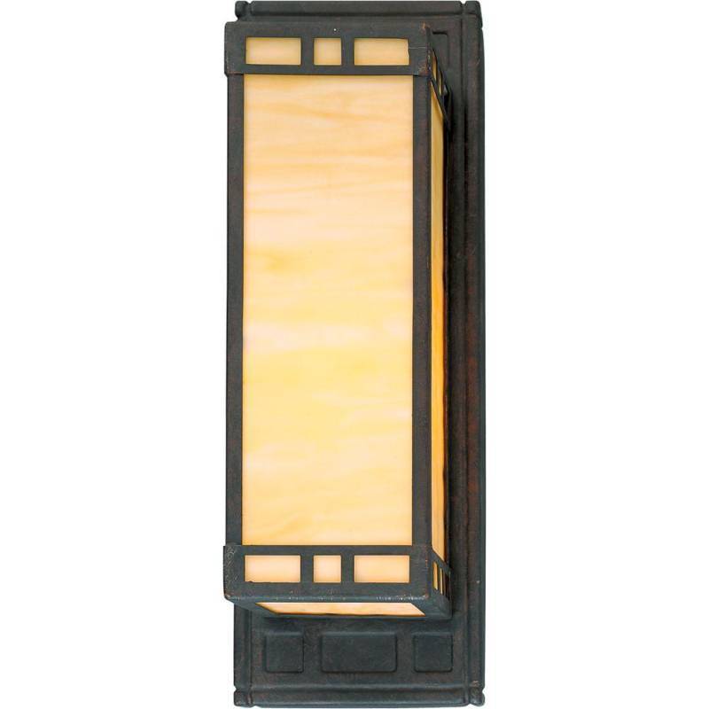 lot 2433 image: Progress Lighting Arts and Crafts Weathered Bronze Bath Light