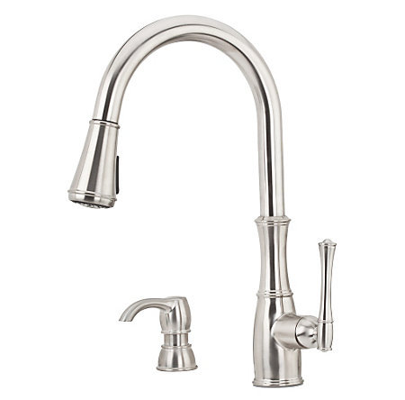 lot 2482 image: Pfister Wheaton Pull Down Kitchen Faucet