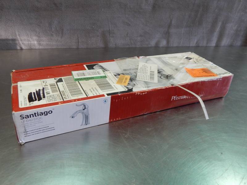 lot 2486 image: Pfister Santiago Single Control Lavatory Faucet Factory Sealed