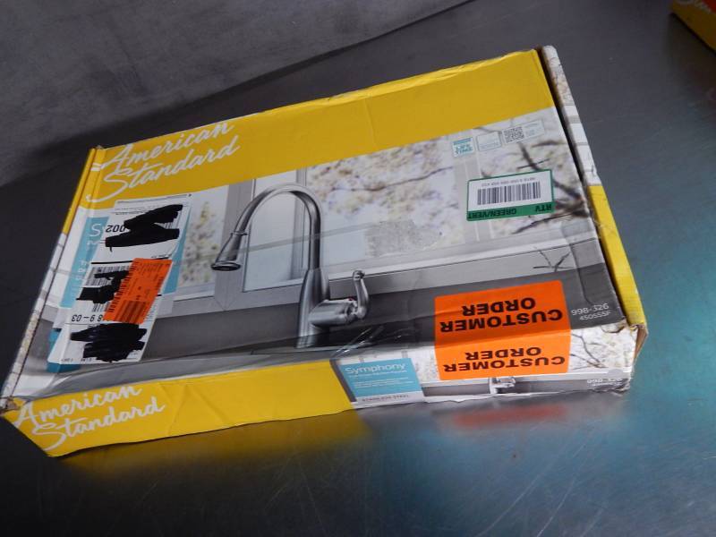 lot 2525 image: American Standard Symphony Pull Down Kitchen Faucet