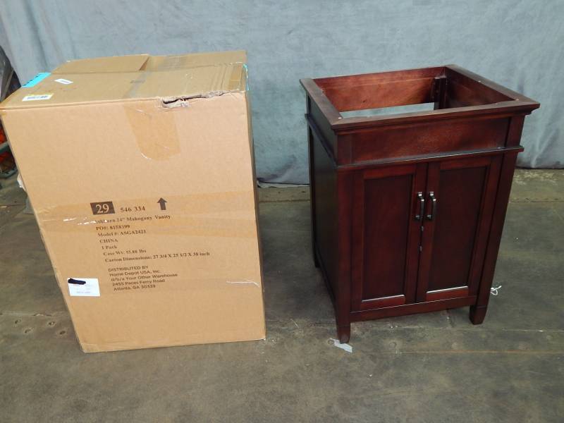 lot 2590 image: Ashburn 24 Mahogany Vanity