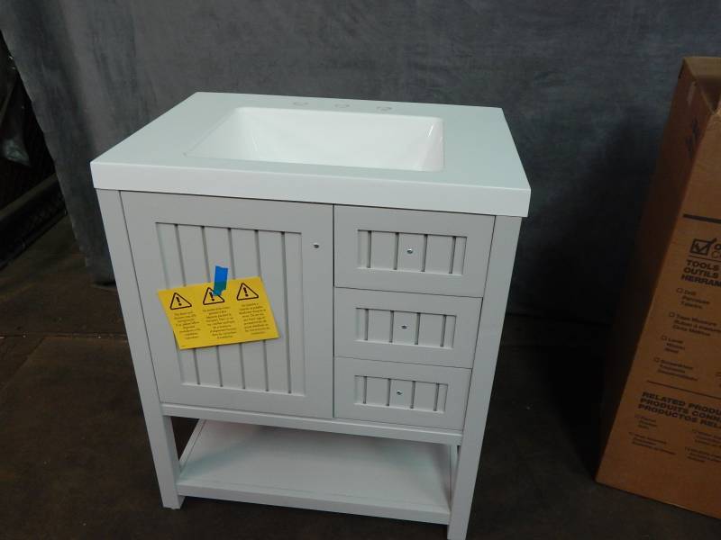 lot 2597 image: Martha Stewart Living Vanity With top