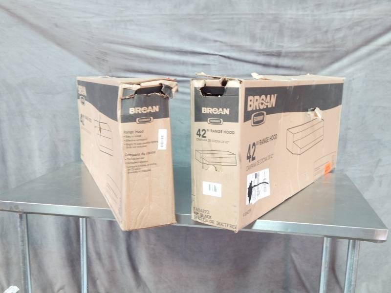lot 2626 image: Lot of 2 42 Broan Range Hoods