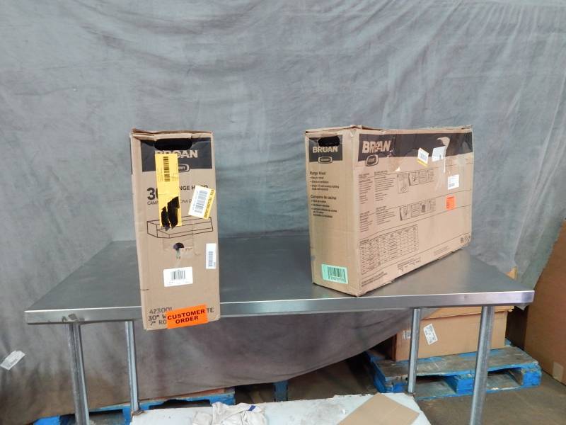 lot 2627 image: Lot of 2 30 Broan Range Hoods
