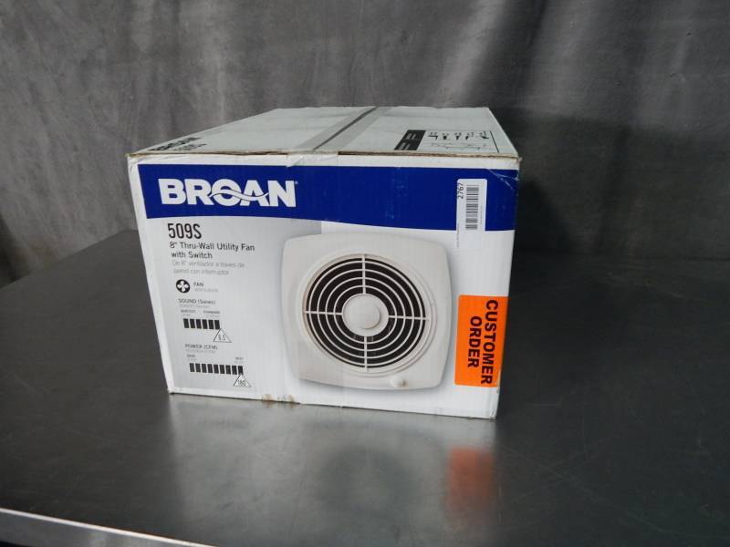 lot 2767 image: Broan Thru Wall Utility Fan With Switch