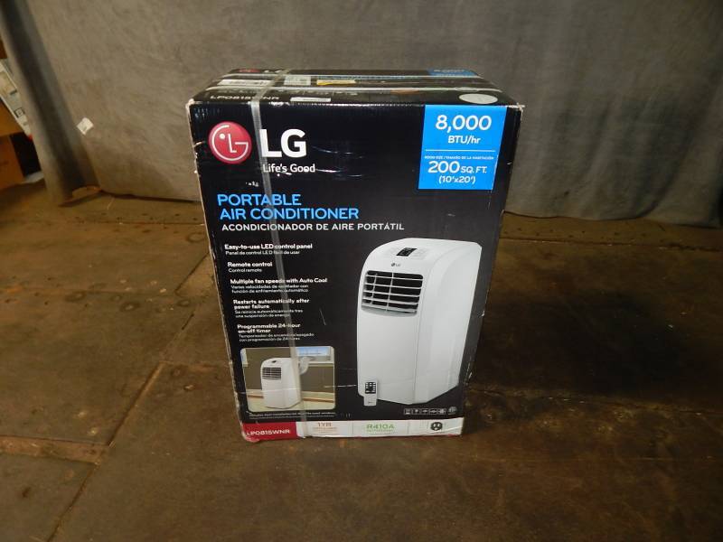lot 2142 image: LG 8,000 BTU Portable Air Conditioner Factory Sealed