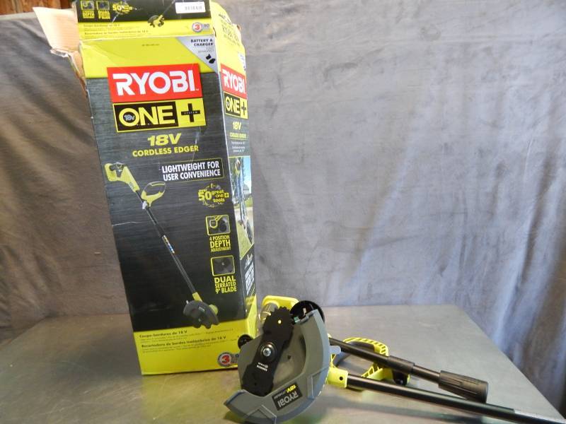 lot 2187 image: Ryobi 18v Cordless Edger