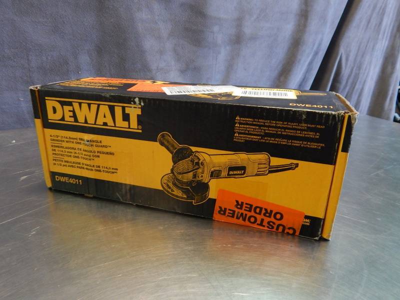 lot 2213 image: DeWalt 4-12 Small Angle Grinder Factory Sealed