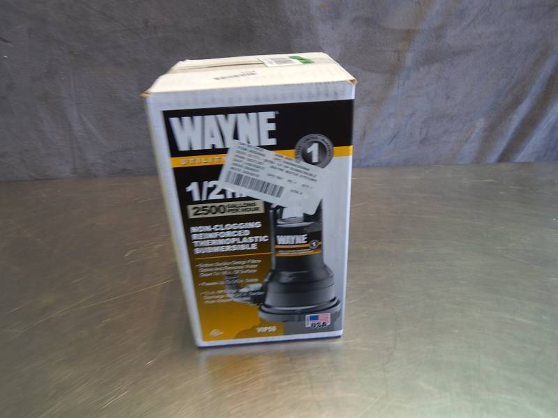 lot 2254 image: Wayne 12hp Submersible Sump Pump Factory Sealed