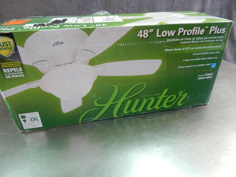 lot 2321 image: Hunter Low Profile Plus 48 Ceiling Fan