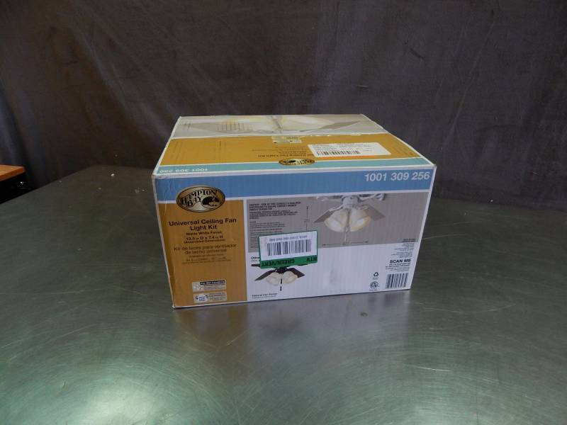 lot 2342 image: Hampton Bay Universal Ceiling Fan Light Kit