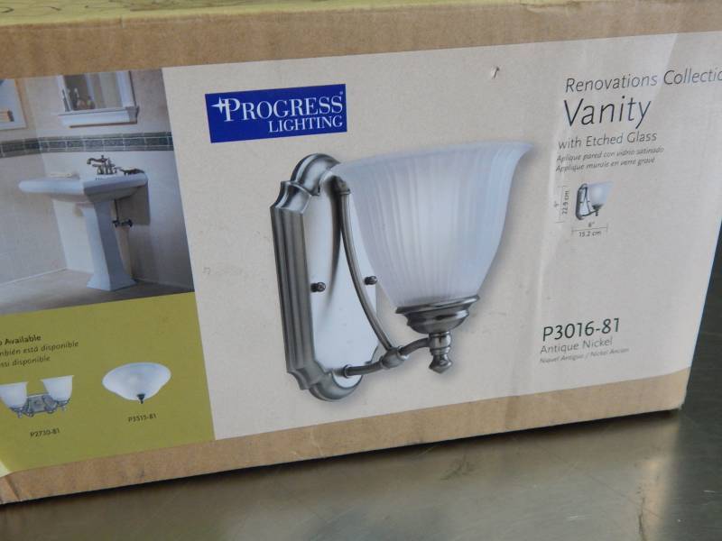 lot 2351 image: Progress Lighting Renovations Collection Vanity Fixture