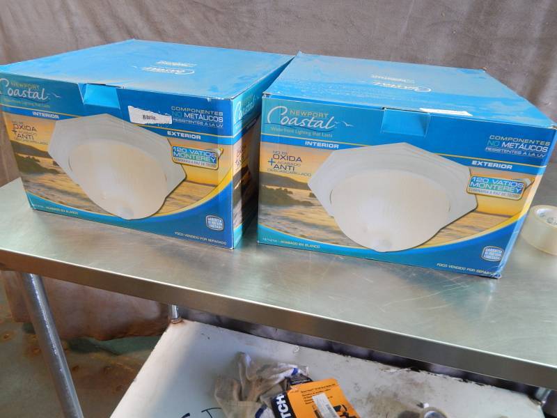 lot 2405 image: Lot of Newport Coastal Exterior Light Fixtures