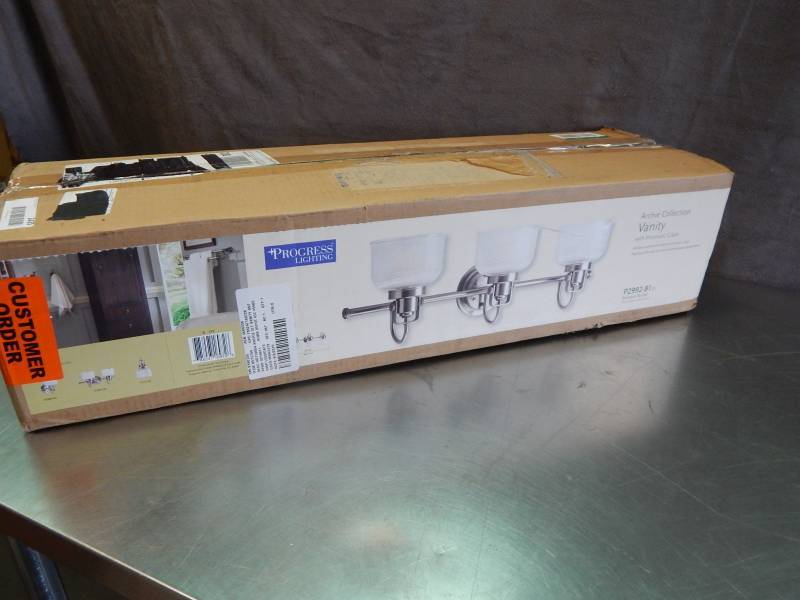 lot 2435 image: Progress Lighting Archie Collection Vanity Fixture