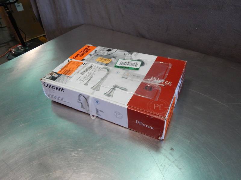 lot 2463 image: Pfister Courant Widespread Lavatory Faucet Factory Sealed