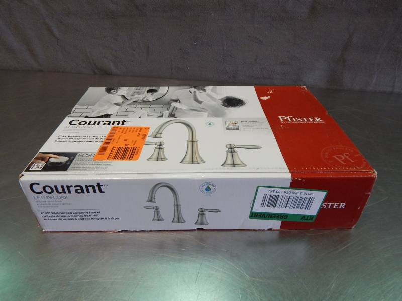 lot 2465 image: Pfister Courant Widespread Lavatory Faucet