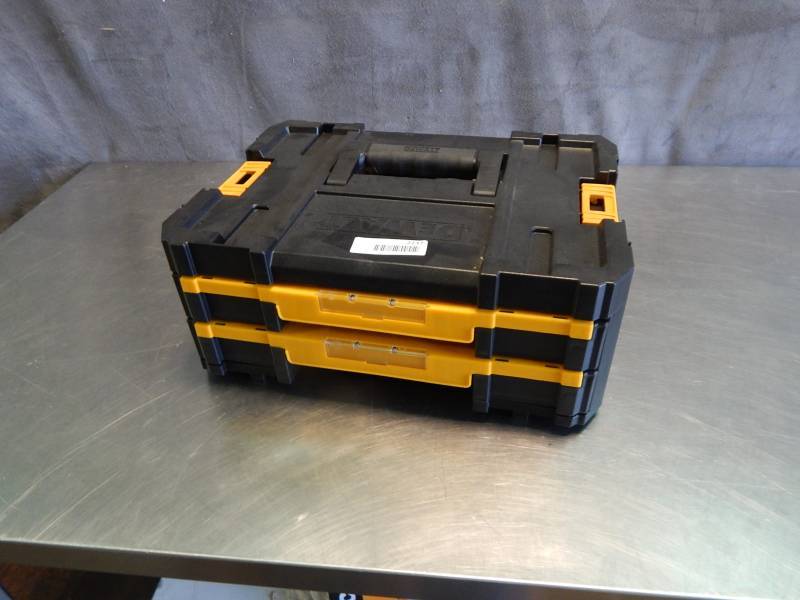 lot 2238 image: DeWalt T-Stack Stackable Organizer