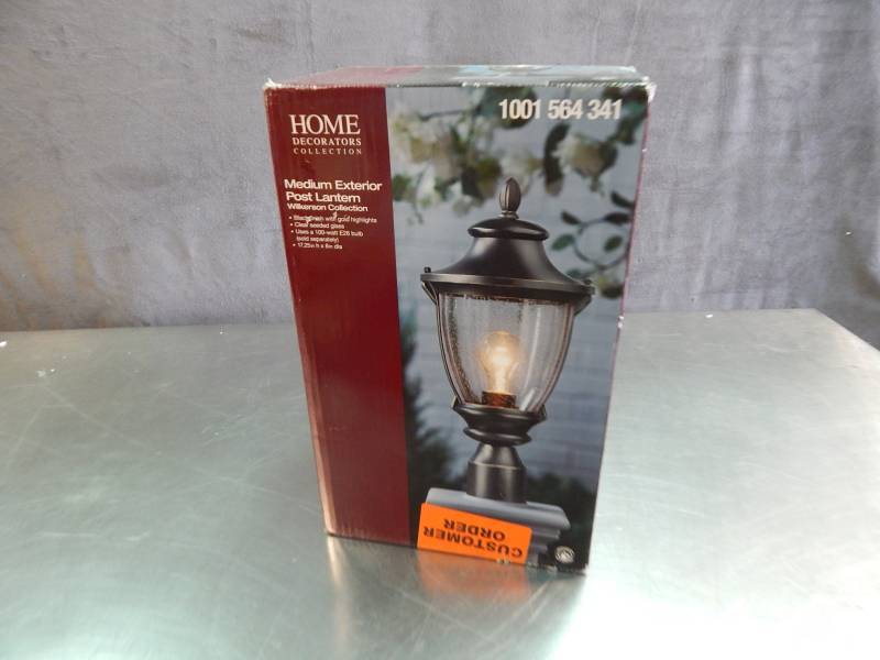 lot 2377 image: Home Decorators Collection Medium Post Lantern