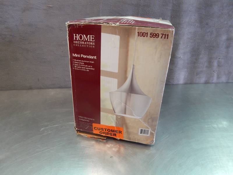 lot 2385 image: Home Decorators Collection Mini Pendant Fixture