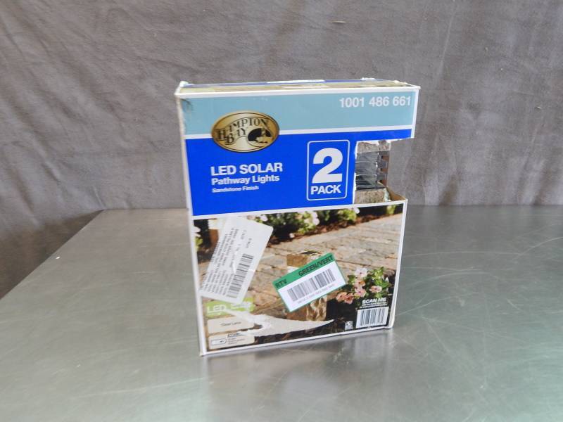 lot 2416 image: Hampton Bay LED Solar Pathway Lights