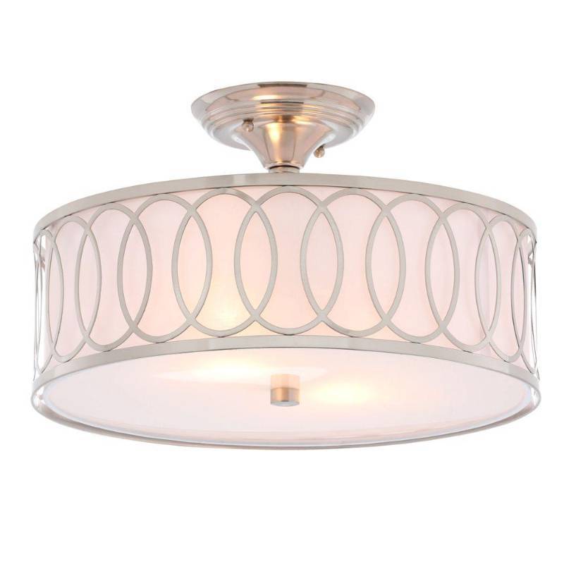 lot 2427 image: World Imports Semi Flush Mount Light Fixture
