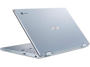 lot 15209 image: ASUS Chromebook Flip C433T 2 in 1 Laptop, 14 Touchscreen FHD NanoEdge Display, Intel Core m3-8100Y Processor, 8GB RAM, 64GB eMMC Storage, Backlit. (Retails $369.99)