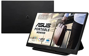 lot 15210 image: Asus ZenScreen 15. portable USB Monitor (MB 165B - HD (1366 x 768), Narrow Bezel, Micro Usb- Powered, Tripod - Glare Surface, Protective (Retails $169.99)