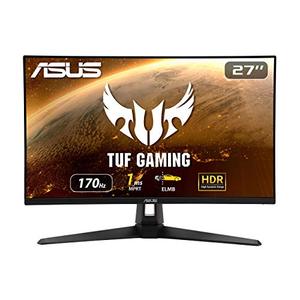lot 64324 image: ASUS TUF Gaming 27 2K HDR Monitor (VG27AQ1A) - QHD (2560 x 1440), IPS, 170Hz (Supports 144Hz), 1ms, Extreme Low Motion Blur, Speaker, G-SYNC Compatible, VESA Mountable, DisplayPort, HDMI   (Retails $309.99)