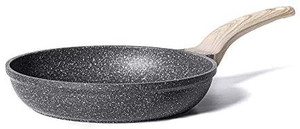 lot 64436 image: CAROTE Nonstick Frying Pan Skillet, Non Stick Granite Fry Pan Egg Pan Omelet Pans, Stone Cookware Chefs Pan, PFOA Free, Induction Compatible(Classic Granite, 8-Inch)