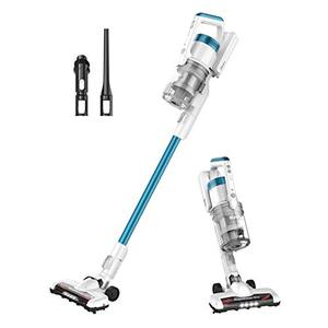 lot 64607 image: Eureka RapidClean Pro Lightweight Cordless Vacuum Cleaner, High Efficiency Powerful Digital Motor LED Headlights, Convenient Stick and Handheld Vac, Essential, White(used turns on--SOLD AS IS)