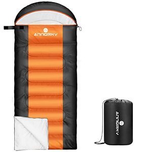 lot 64608 image: Sleeping Bag anngrowy Camping Sleeping Bags for Adults Kids Cold Weather 0 Degree Lightweight Sleeping Bag Ultralight Indoor Waterproof Winter Outdoor Warm Cotton Sleeping Bag for Backpacking, Hiking