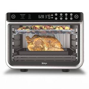 lot 64618 image: Ninja DT201 Foodi 10-in-1 XL Pro Air Fry Oven, Dehydrate, Reheat - Stainless Steel