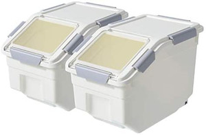 lot 67429 image: CITY BABY 2 Pack Dog Food Storage Container with Scoop, Large Airtight Pet Dog Food Bin, Container for Dog Treats Rice, Dog Cat Dry Food Bin, Baking Supplies, Flour, Rice, Kitchen Pantry Cereal (10 LB)