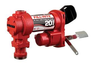 lot 67439 image: Fill-Rite FR4204H 12 V 20 GPM Fuel Transfer Pump (Pump Only Model)  Gasoline, Diesel, Kerosene, Ethanol Blends, Methanol Blends & Biodiesel Up To B20 (Retails $331.75)
