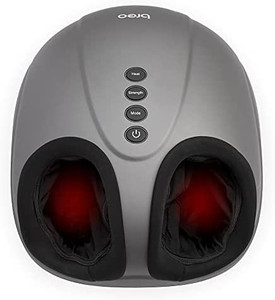 lot 67463 image: Breo Foot Massager Machine with Heat, Shiatsu Deep Tissue Kneading, Rolling Massage for Relief, Fits Feet Up to Men Size 12 (Retails $129.99)