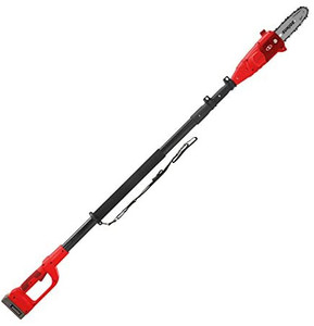 lot 67660 image: Sun Joe 20VIONLT-PS8-RED 8-inch 2.5-Amp 20-Volt Cordless Telescoping Pole Chain Saw, Kit (w2.0-Ah Battery  Quick Charger)