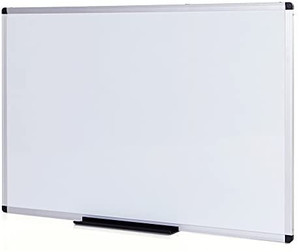 lot 67661 image: VIZ-PRO Magnetic Dry Erase Board, 36 X 24 Inches, Silver Aluminum Frame