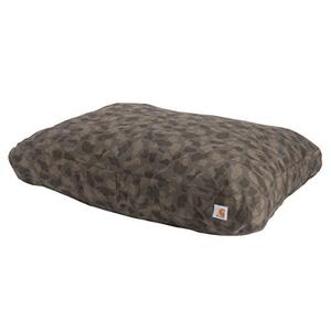 lot 67664 image: Carhartt Firm Duck Dog Bed, Durable Canvas Pet Bed with Water-Repellent Shell, Tarmac Duck Camo, Small