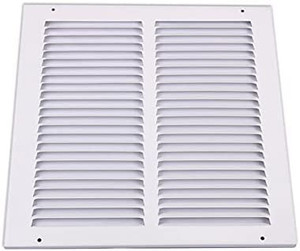 lot 67697 image: LJSF Building Ventilation Holes Steel White Back Style Grille Ceiling Ventilation Hole Ceiling Duct Cover Air Conditioning Ventilation Grille Simple and Durable Installation
