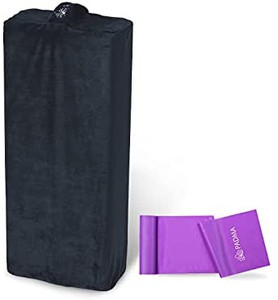 lot 67939 image: PADMA Yoga Bolster Rectangular Meditation and Relaxation Pillow - Washable with Carry Handle