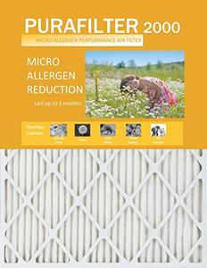 lot 67960 image: Purafilter Gold 21x23x1 (Actual Size) (MERV 11) 1-Inch Filter (4 Pack)