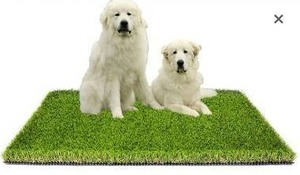lot 67977 image: MTBRO Artificial Grass for Dogs, 3ft X 5ft X 1.5in Dog Grass Pad, Outdoor Dog Pee Grass and Grass Pad for Dogs, Professional Fake Grass for Patio